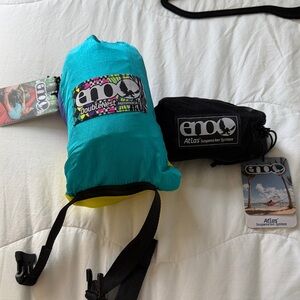 DoubleNest Hammock - Teal and Black